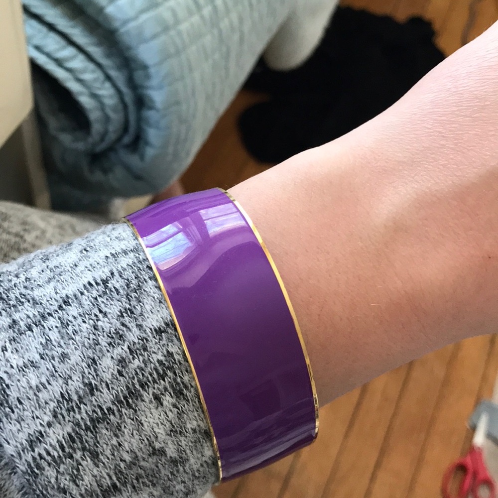 Purple & gold enamel bangle from J Crew